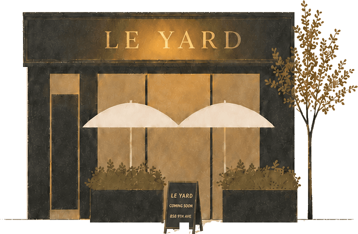 An illustrated first look at the Le Yard storefront